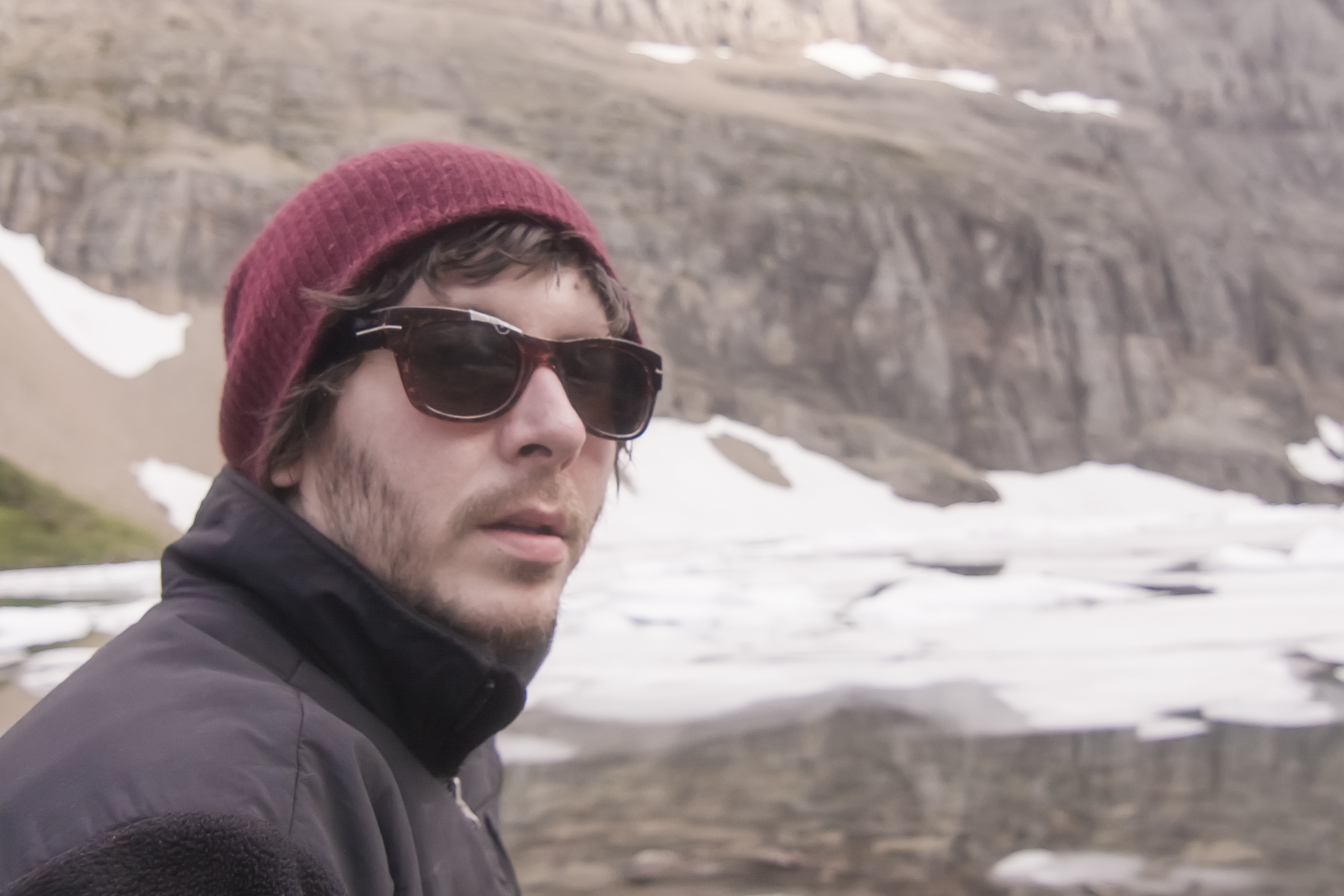 Taking a break during a trip deep into the backcountry of the Northern Rockies. 